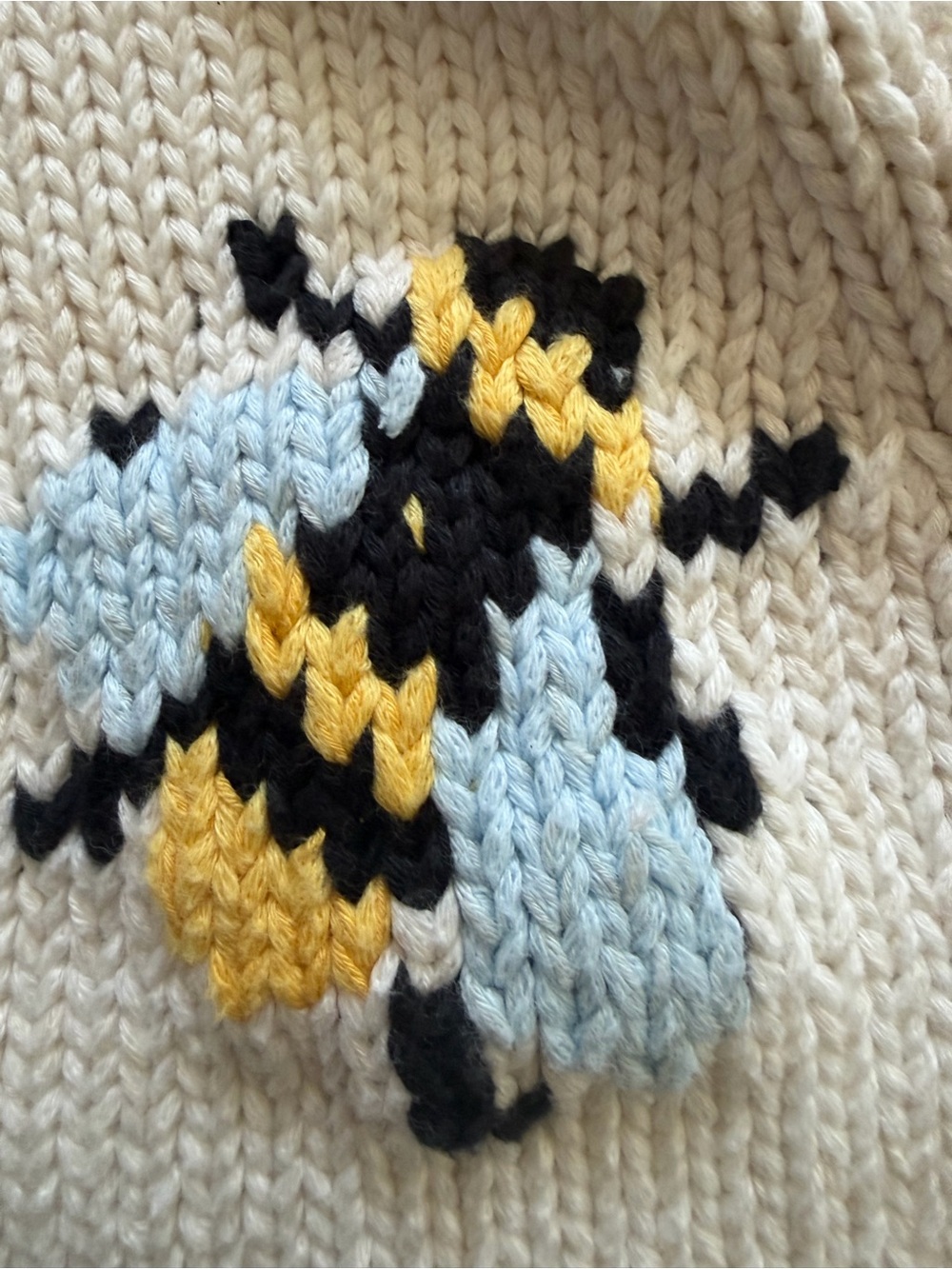 NWT Maeve Anthropologie Bumblebee Bumble Bee Chunky Icon Cardigan Sweater - S - Picture 7 of 8
